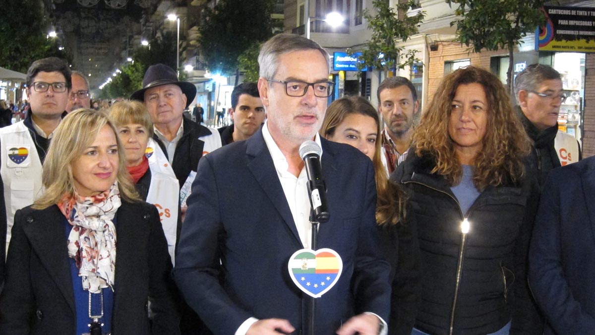 José Manuel Villegas, en la campaña de las andaluzas. Foto: EP