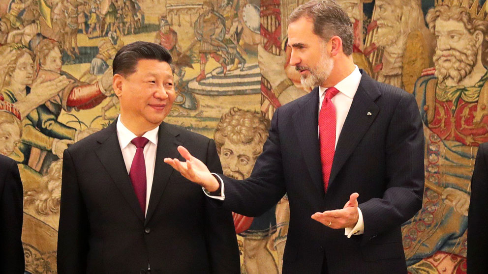 Xi Jinping y Felipe VI (Foto: EFE)