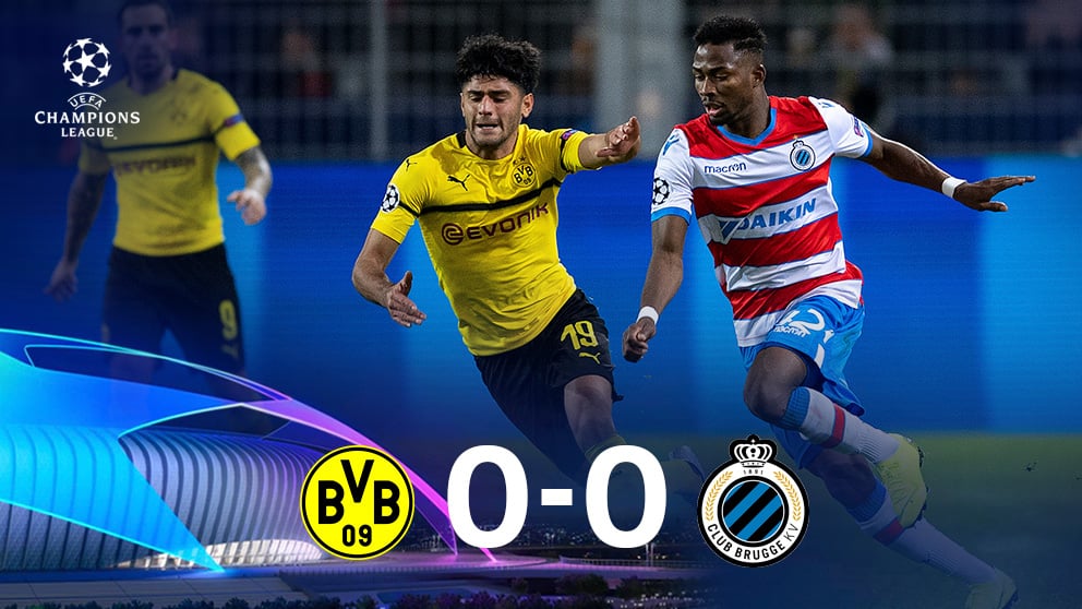 Dortmund y Brujas empataron a cero. (AFP)