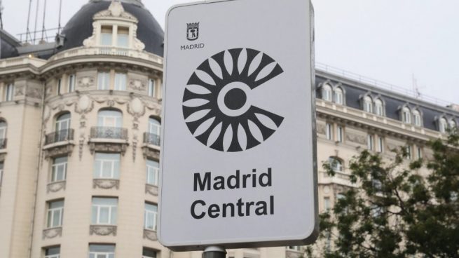 Una señal de Madrid Central. (Foto. Madrid)