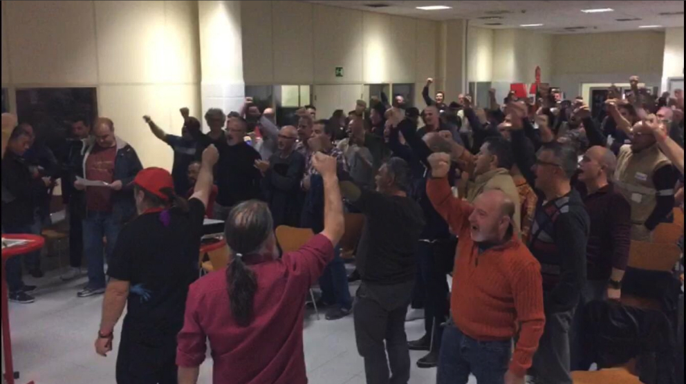 Sindicalistas de Coca-Cola celebran la victoria (Twitter:Coca-Cola en Lucha)