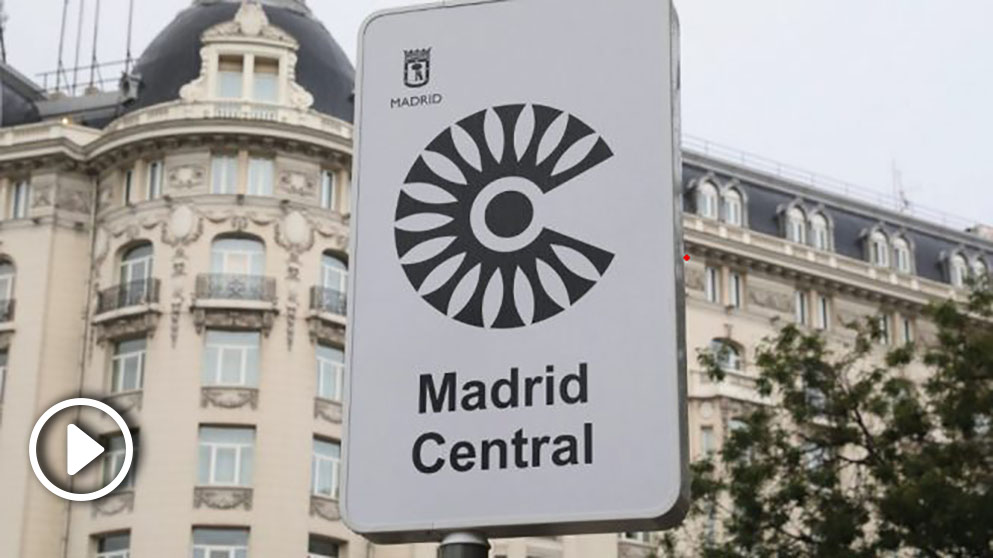 Una señal de Madrid Central. (Foto. Madrid)