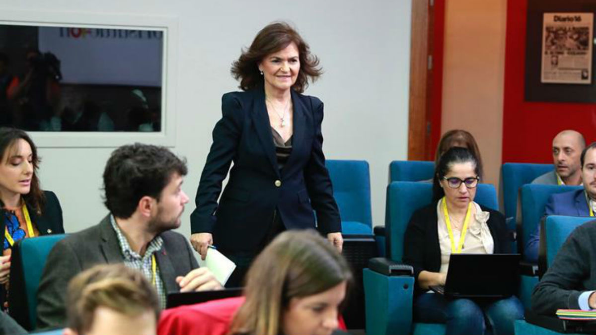 Carmen Calvo en una imagen reciente (EFE).