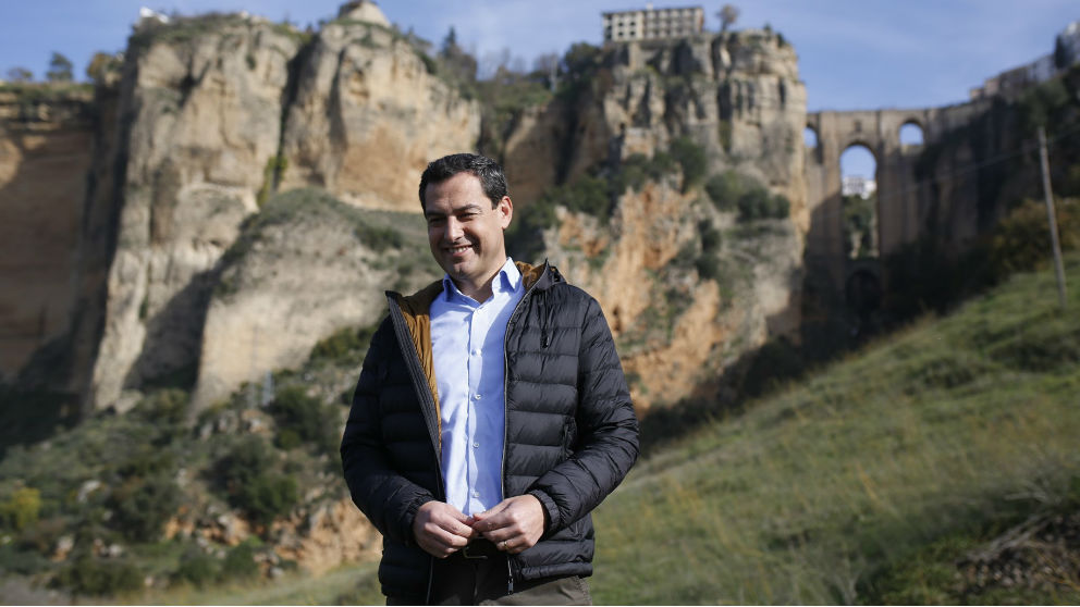 Juanma Moreno, candidato del PP-A. Foto: Europa Press