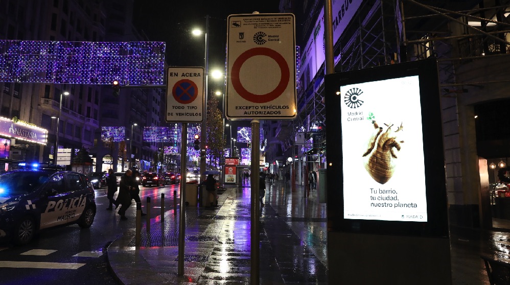Nueva señal de Madrid Central desde este viernes a las 00.00. (Foto. Ayto)