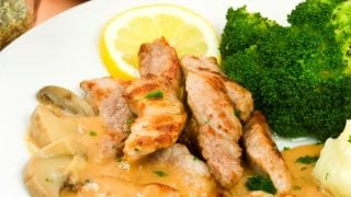 solomillo con champiñones