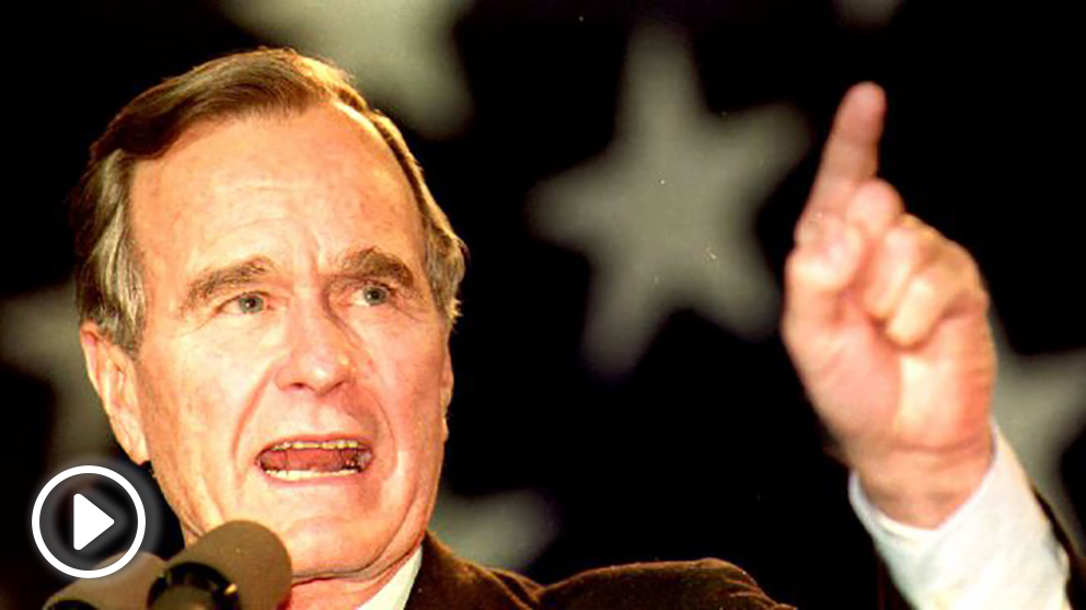 George H.W., Bush en una imagen de 1992 (Foto: AFP).