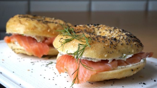 Bagel de salmón