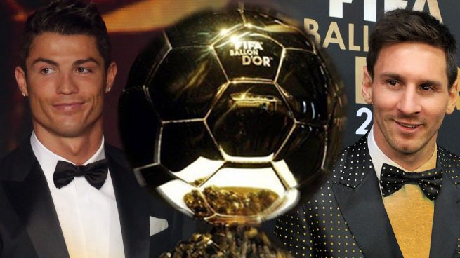 Cristiano y Messi prestan el Balón de Oro diez años después