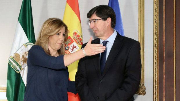 Susana Díaz y Juan Marín. (Foto: EP)