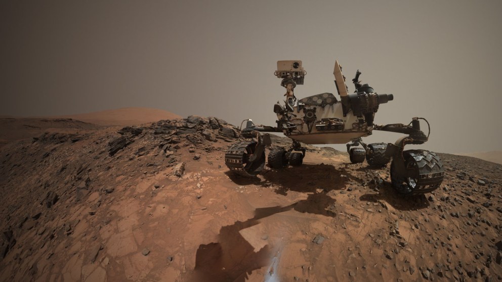 El vehículo Curiosity de la NASA ha encontrado una piedra brillante en Marte
