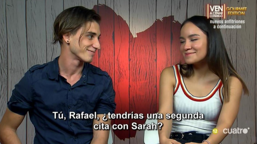 Sarah y Rafael se han encantado en ‘First Dates’