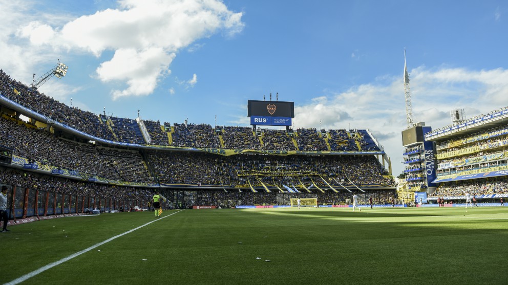 La Bombonera, estadio de Boca Juniors, en un partido de esta temporada. (Getty)