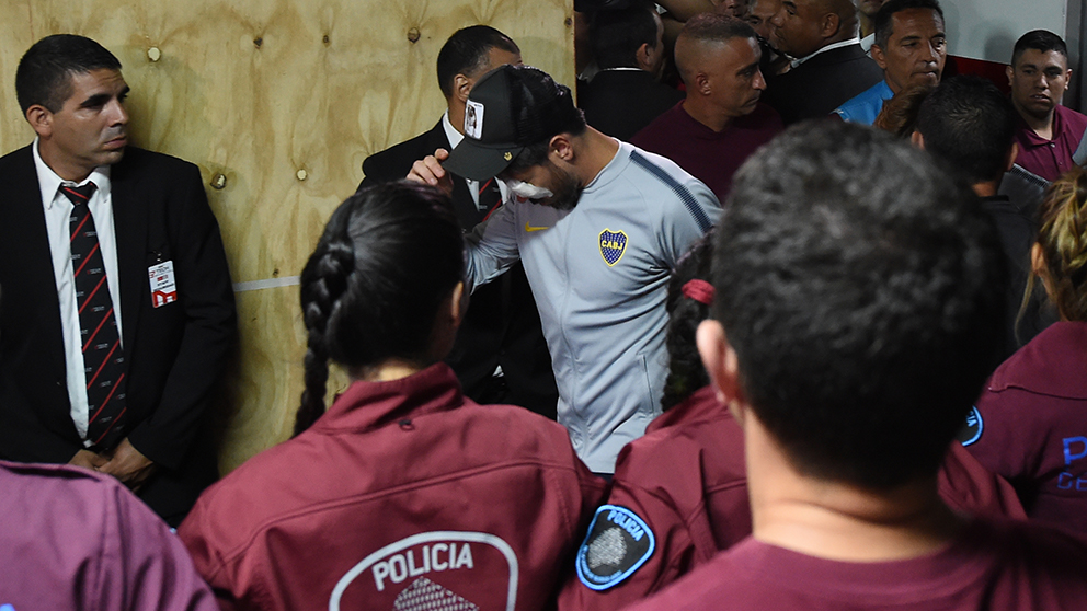 Pablo Pérez, uno de los atacados en el autobús de Boca Juniors. (Getty)