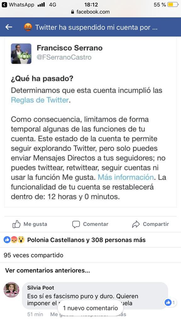 Twitter censura al número 1 de VOX en Andalucía: cierra la cuenta del juez Serrano tras su éxito electoral