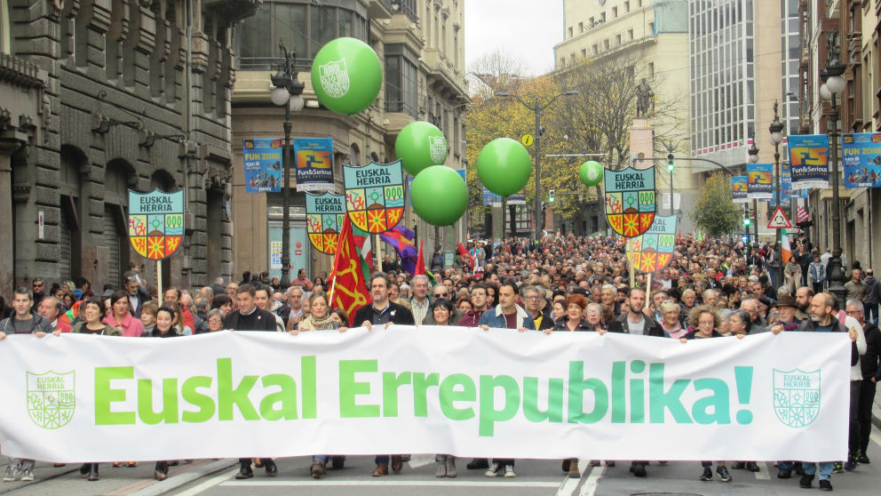Manifestación en el País Vasco. Foto: Europa Press