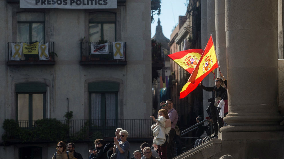 Manifestación en Barcelona. Foto: EFE.