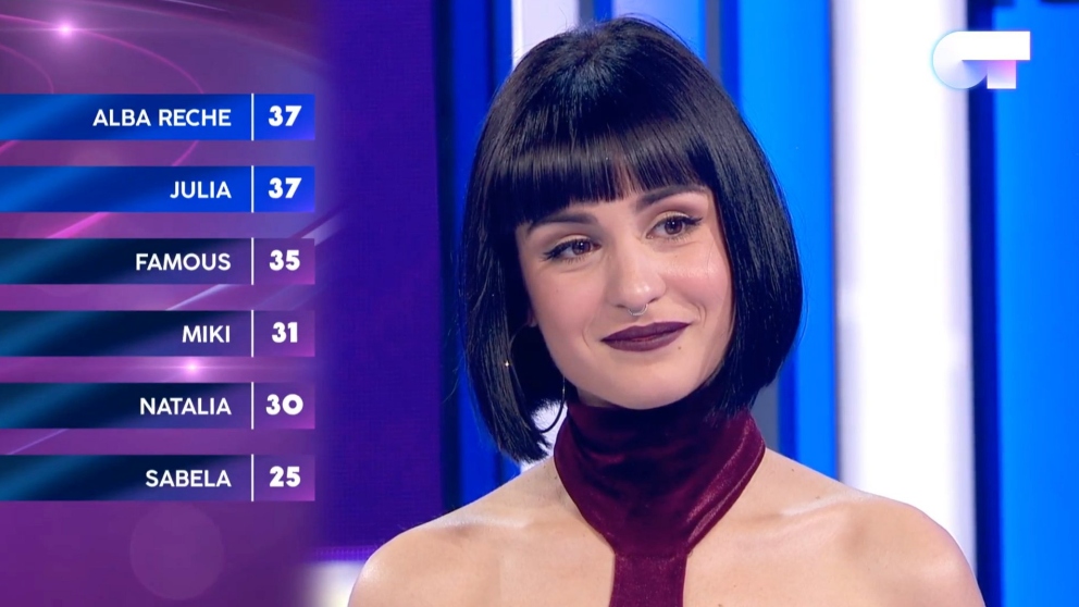 Natalia recibió 10 puntos por cada miembro del jurado de ‘OT 2018’.