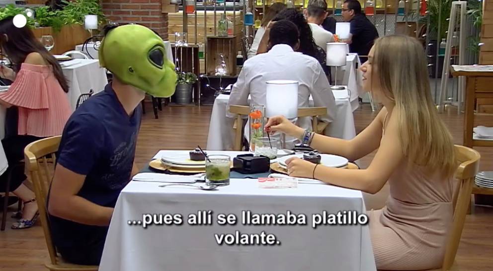 Un marciano en ‘First Dates’