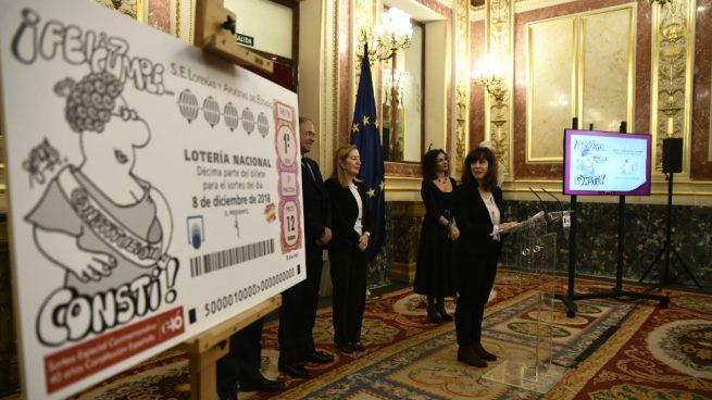 El Congreso acoge el sorteo de la Lotería Nacional que este sábado homenajea a la Constitución