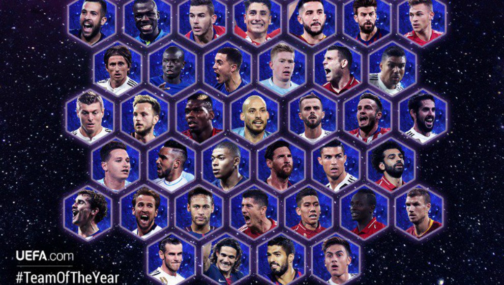 Candidatos al Equipo del Año de la UEFA.