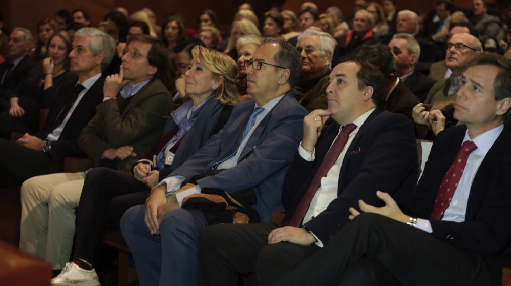 Esperanza Aguirre en el acto por la libertad de Venezuela. (Foto. PP)