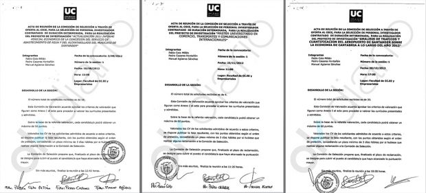 El nº1 del PSOE en Santander contrató a su pareja en la Universidad de Cantabria con firmas falsificadas