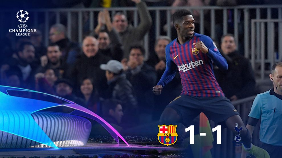 Dembélé marcó un golazo en los primeros minutos de partido. (AFP)