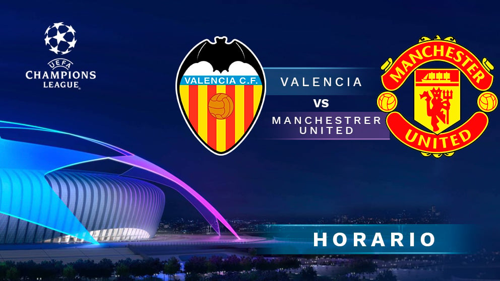 Champions League 2018-20189: Valencia – Manchester United | Horario del partido de fútbol de la Champions League.