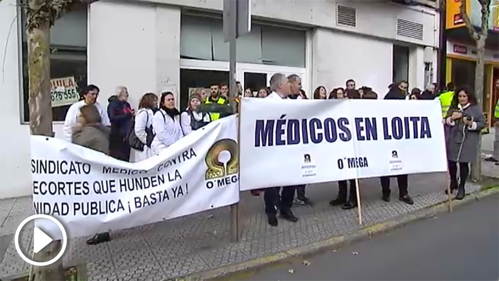 Plante de médicos gallegos por el deterioro de la sanidad pública.