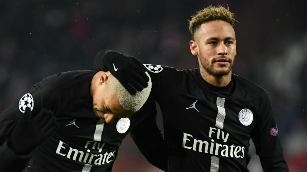 Neymar y Mbappé, jugadores del PSG