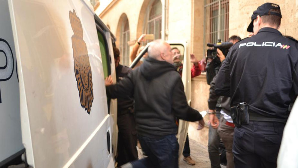 Imagen de Bartolomé Cursach en los Juzgados de Palma. Foto: Agencias