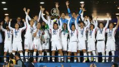 Los jugadores del Kashima celebran el título de la AFC Champions League. (AFP)