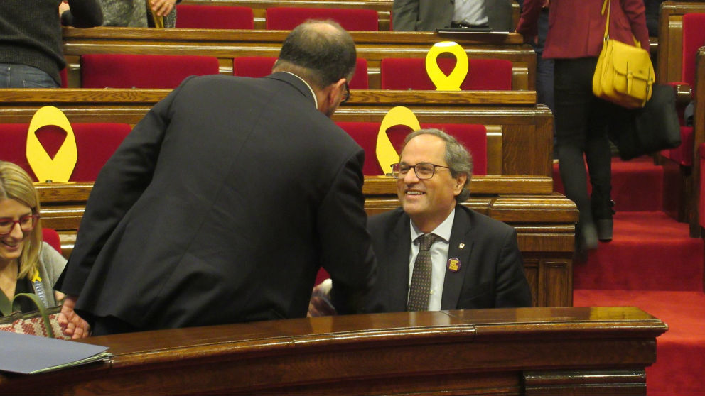 Quim Torra en el Parlament. Foto: Europa Press