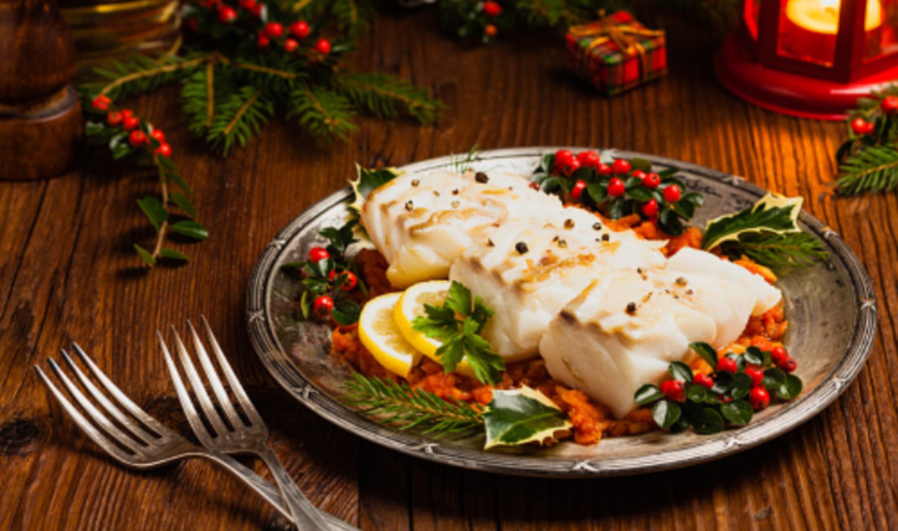 platos de pescado Navidad