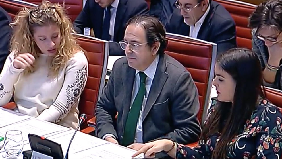 Luis Aznar, el portavoz del PP en la Comisión del Senado sobre la financiación de los partidos políticos