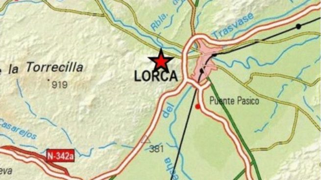 Un terremoto de magnitud 3.5 sacude Lorca sin causar daños