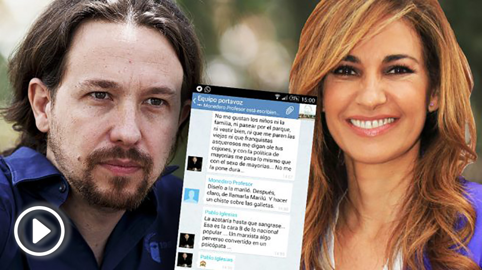 La conversación que Pablo Iglesias y Monedero mantuvieron en la red Telegram en agosto de 2014.