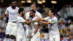 Los jugadores del Al Ain celebran un gol. (AFP)