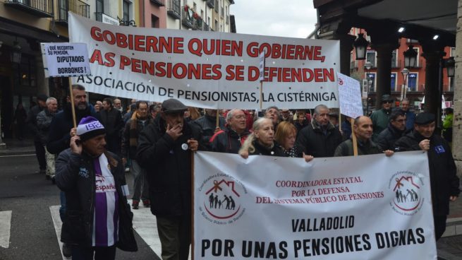 Los pensionistas de Valladolid reclaman una prestación mínima de 1.080 euros