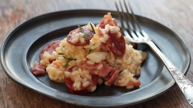 Risotto con butifarra