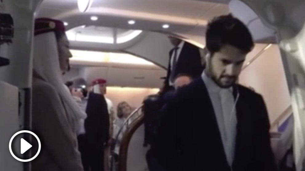 Isco a la llegada a Abu Dhabi para la disputa del Mundial de Clubes 2018