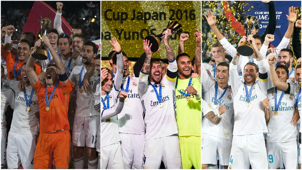 Las finales del Real Madrid en el Mundial de Clubes. (Getty)