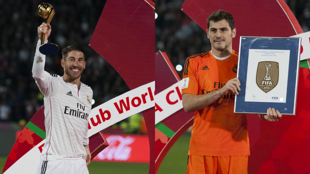 Sergio Ramos e Iker Casillas en el Mundial de Clubes