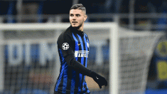 Mauro Icardi, durante un partido con el Inter esta temporada(AFP)