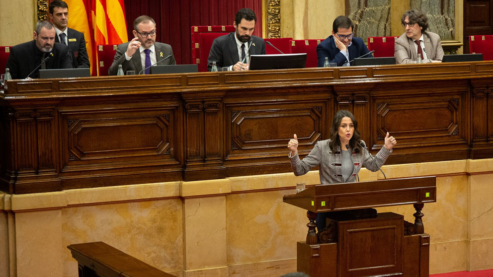 Inés Arrimadas en el Parlament (Foto: EP)