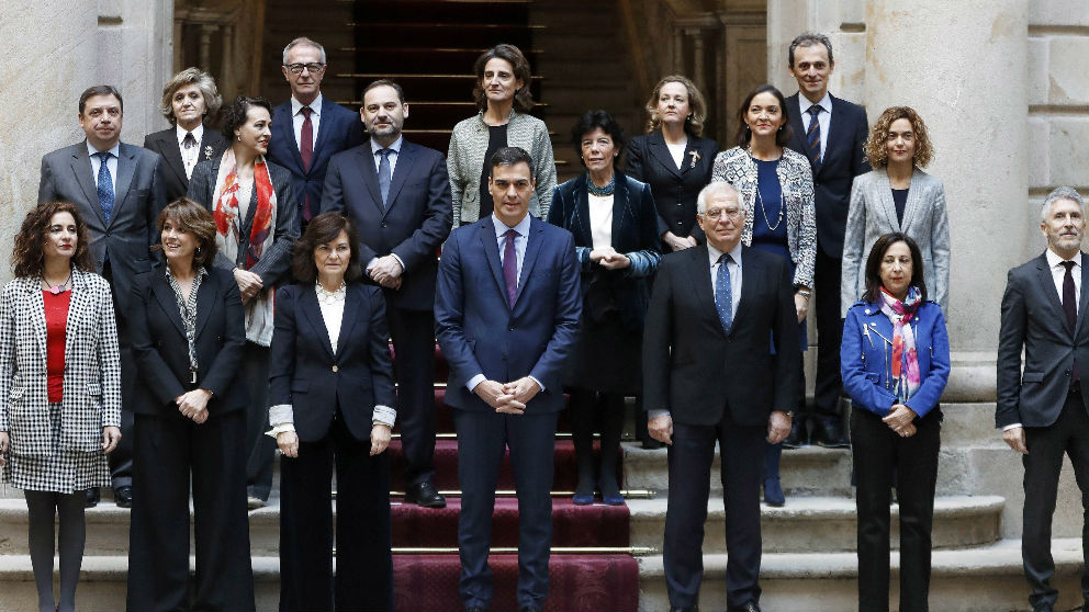 Foto de familia del Consejo de Ministros celebrado en Barcelona el pasado 21 de diciembre.