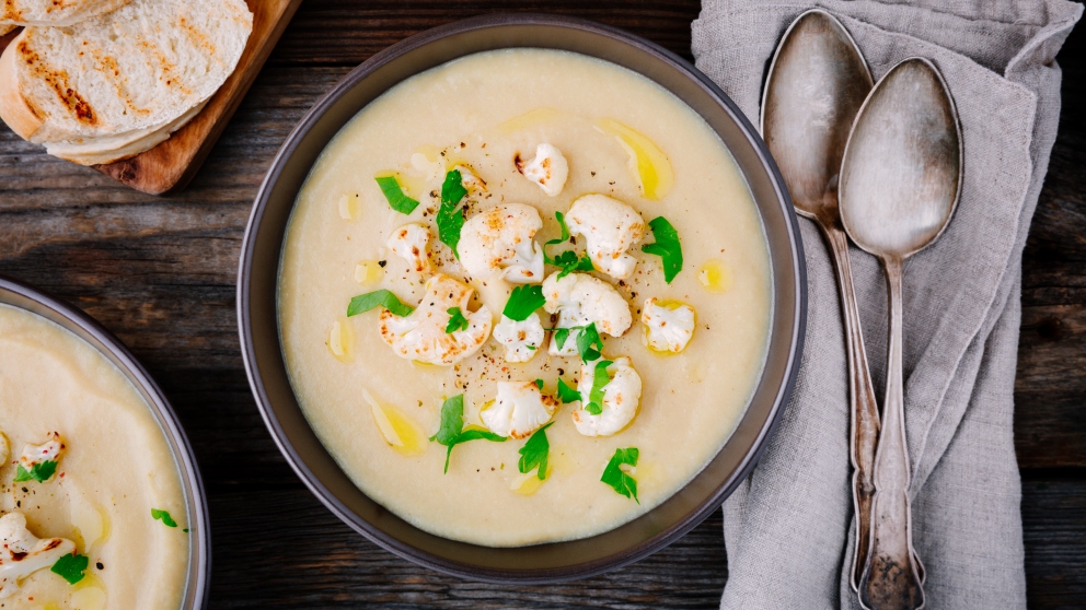 Receta de crema de coliflor y tomillo