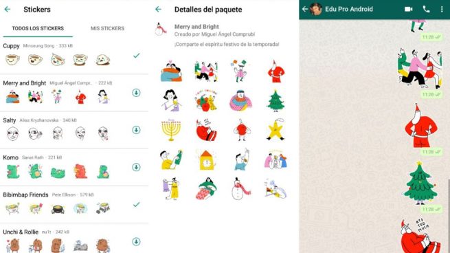 stickers de navidad 2018