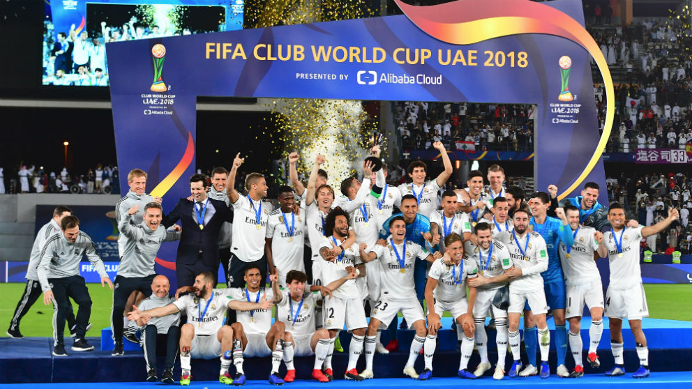 El Real Madrid celebra el Mundial de Clubes.